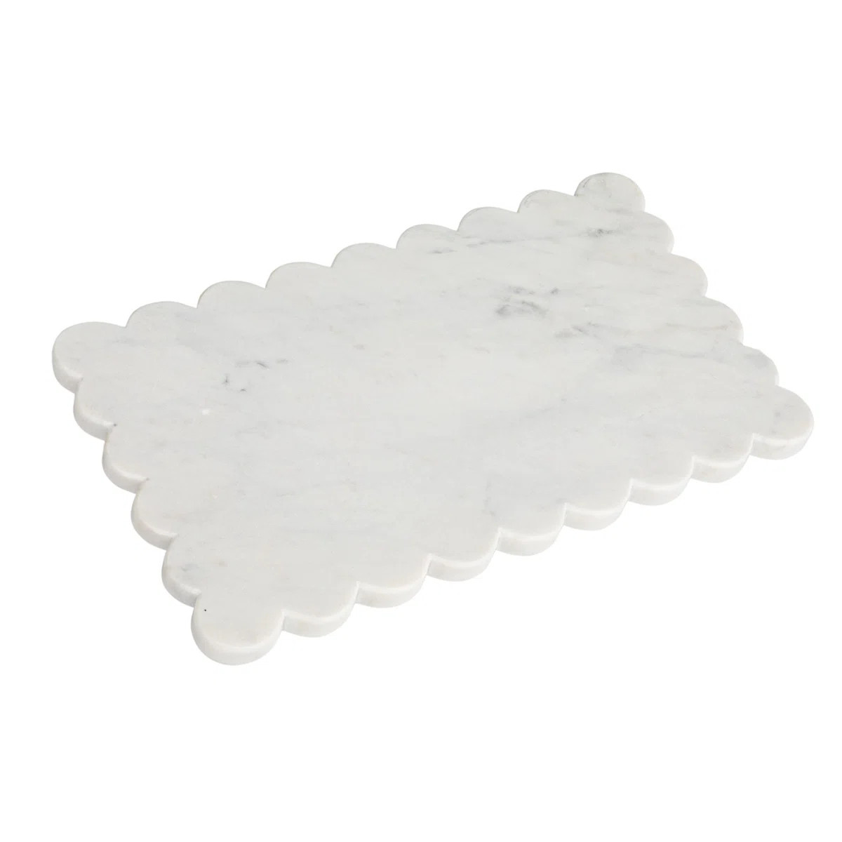 Ivy Bronx Marble Cheese Board With Scalloped Edge | Wayfair | Wayfair North America