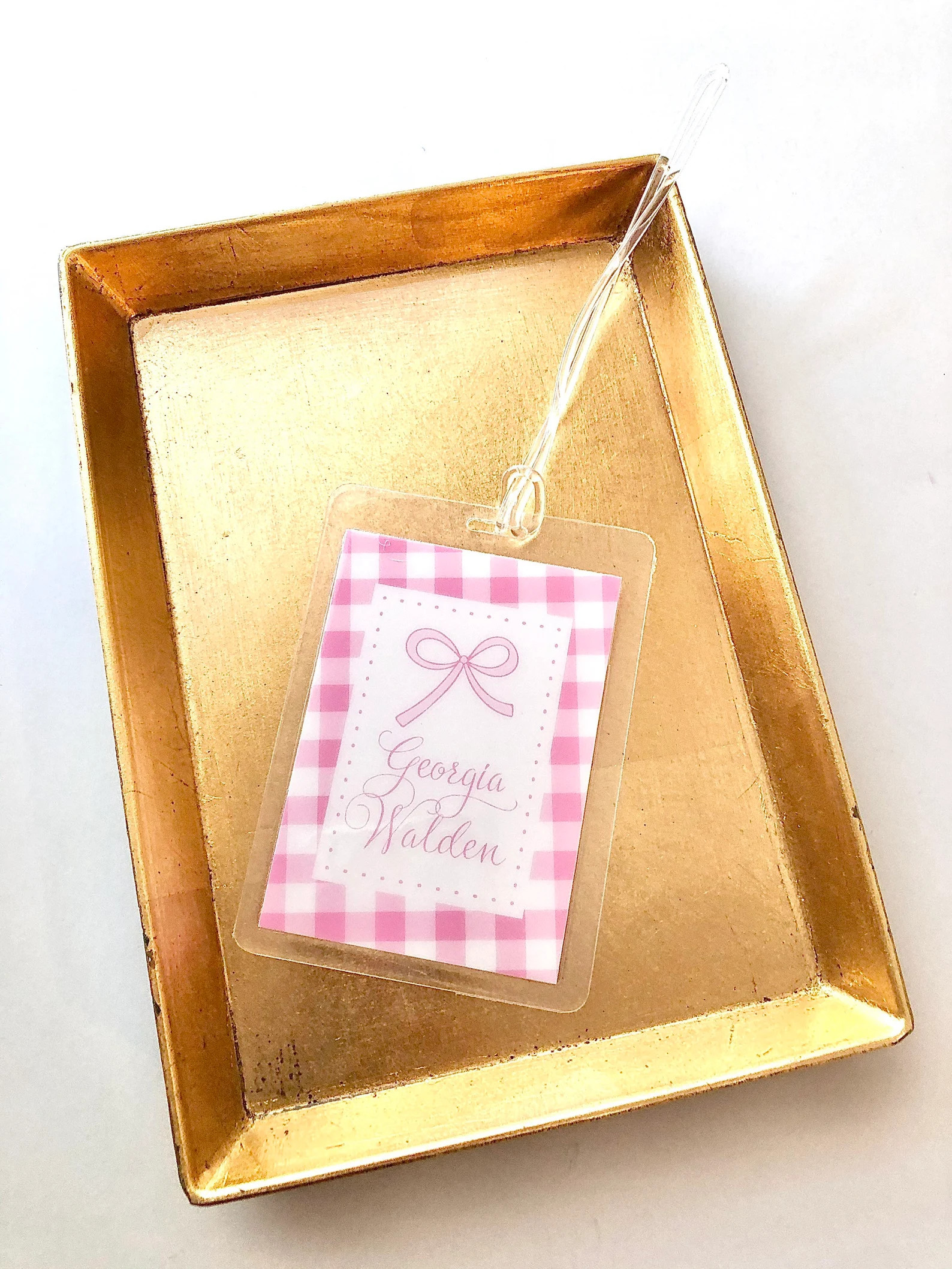 Bow Luggage Tag Diaper Bag Tag Girls Luggage Tag | Etsy | Etsy (US)