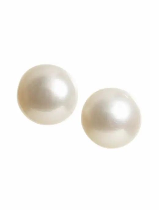 Banana Republic Genuine Freshwater Pearl Earring - White | Banana Republic US