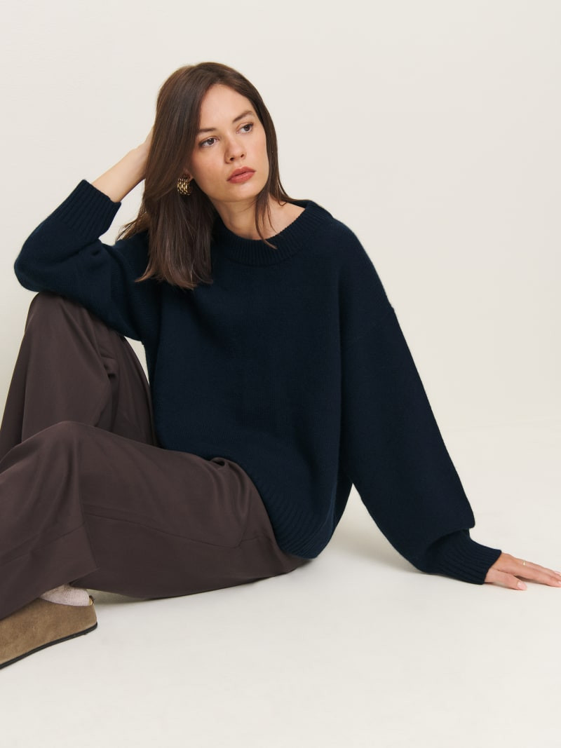 Cove Cashmere Oversized Crew | Reformation (Global)