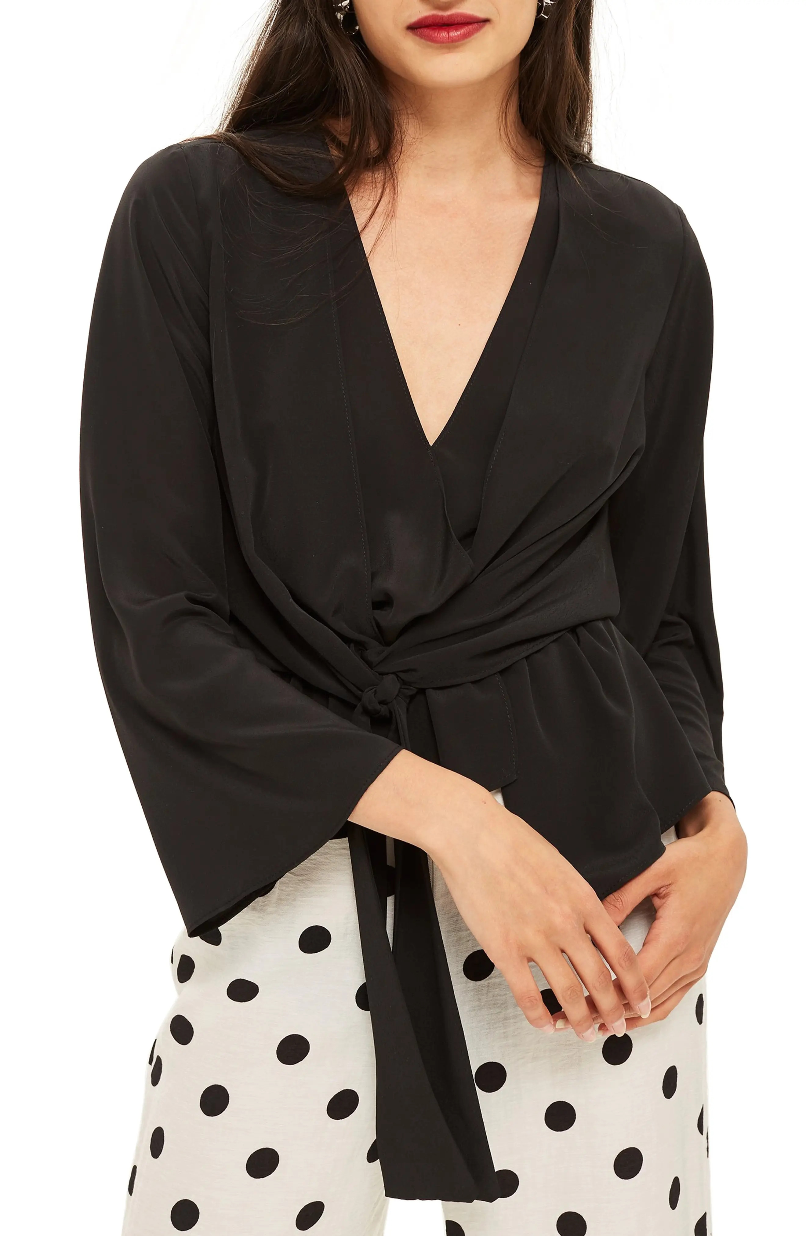 Topshop Tiffany Asymmetrical Blouse | Nordstrom