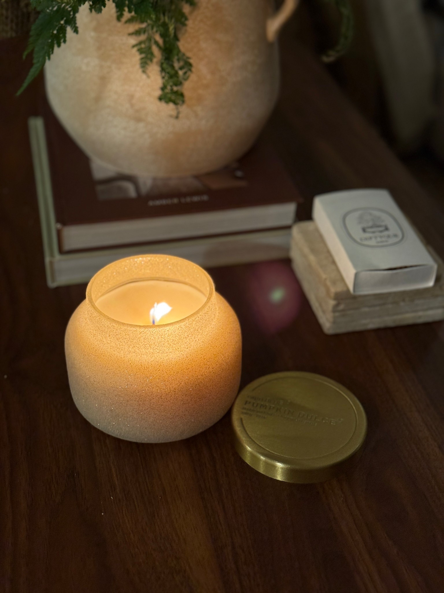 currently on my coffee table 🤎 #cozy #cozylivingroom #fallscent #candles #homemaking #homedecor #favoritefinds 

#LTKFindsUnder50 #LTKHome #LTKSeasonal
