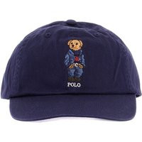 Polo Ralph Lauren Navy Blue Cotton Hat With Bear Embroidery | Balardi (US & Canada)