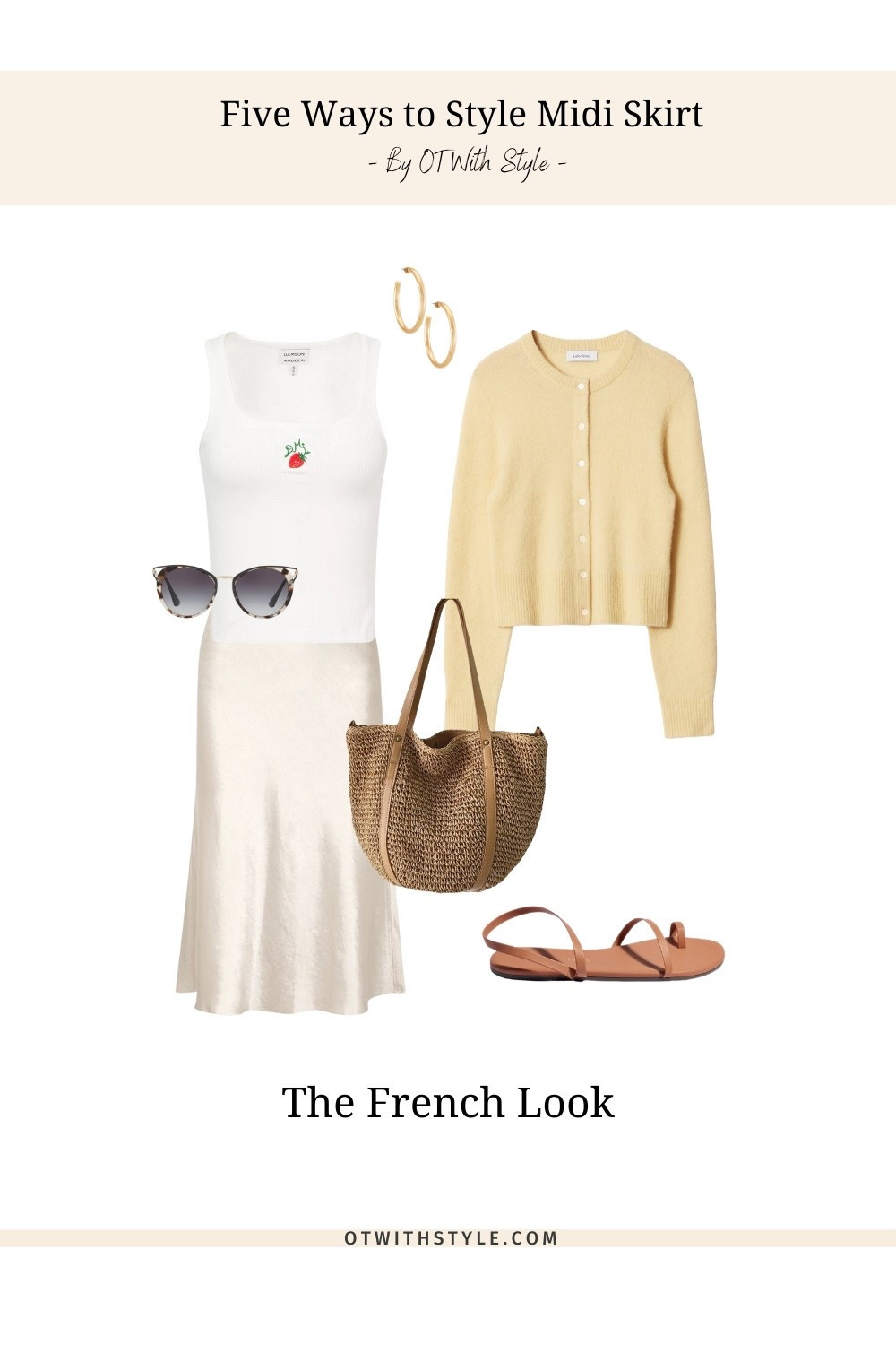 Styling a midi skirt for summer - butter yellow cardigan white tank top and midi silk skirt 💛🍦

#LTKstyletip #LTKuk #LTKsummer