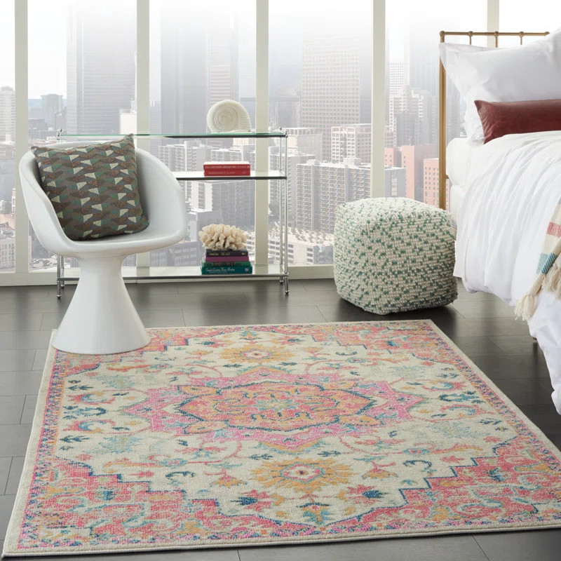 Verda Oriental Pink Area Rug | Wayfair North America