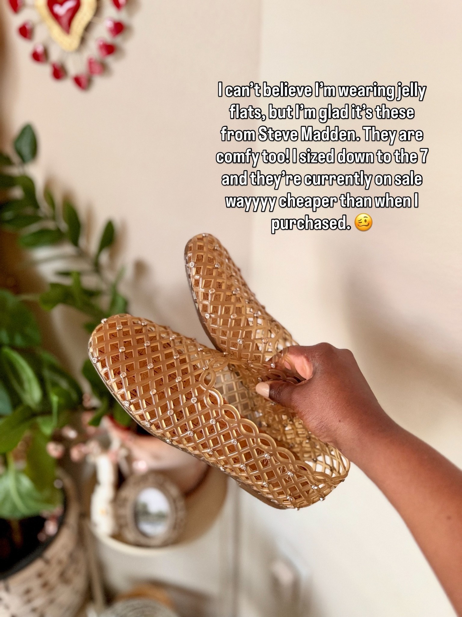 Steve Madden jelly rhinestone flats are on major sale!

#LTKSaleAlert #LTKgrwm #LTKootd