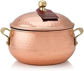 Thymes Simmered Cider Copper Candle - Warm & Spicy Apple Scented Candles for Home - Notes of Appl... | Amazon (US)