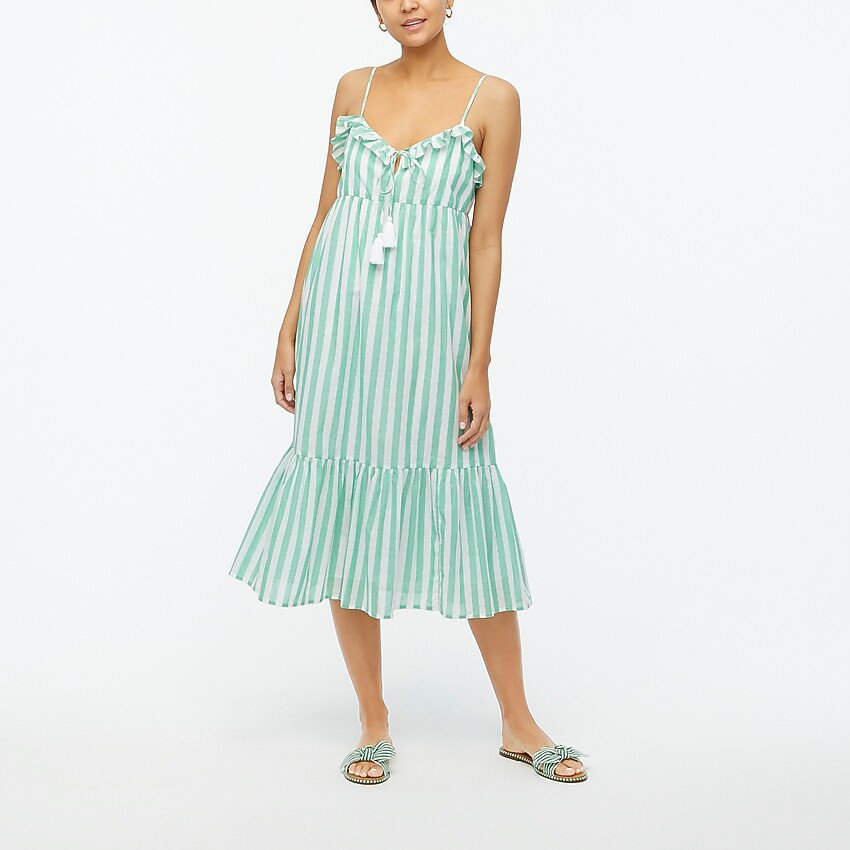 Ruffle tiered maxi cover-up dress | J.Crew Factory