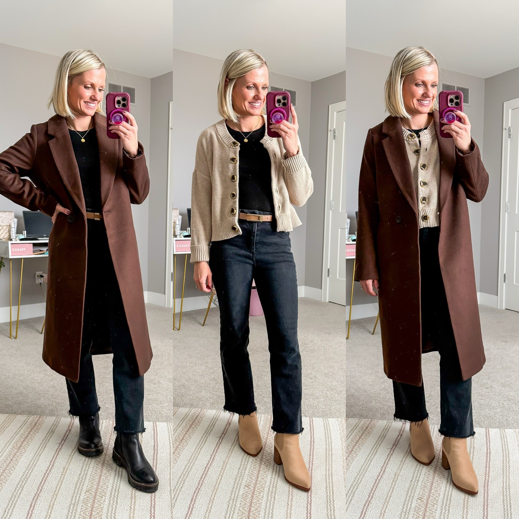 Winter capsule wardrobe outfits with black jeans! 

#LTKSeasonal #LTKPetite #LTKOver40