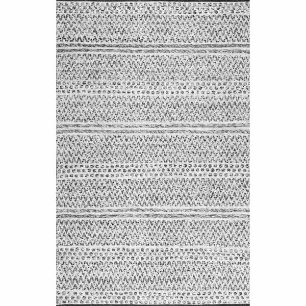 Cordell Striped Handmade Flatweave Cotton Ivory/Light Gray Indoor / Outdoor Area Rug | Wayfair North America