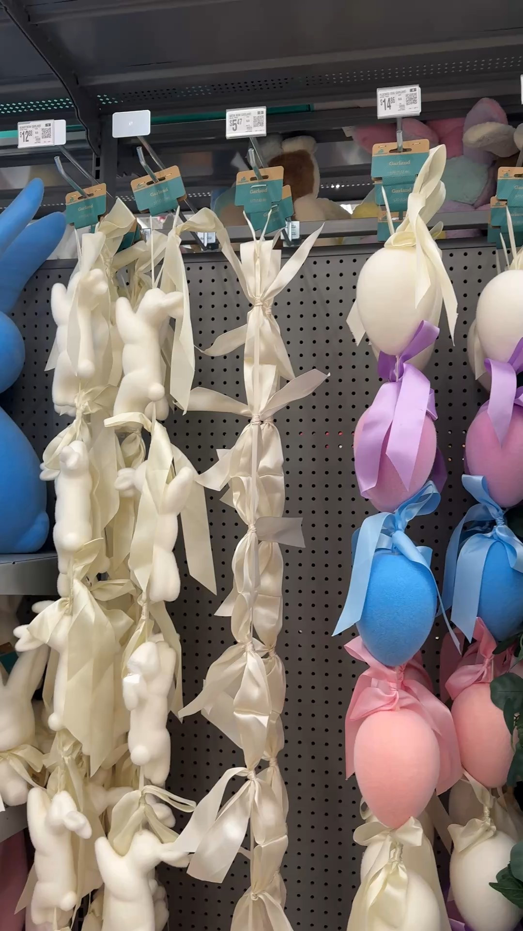 Walmart Easter decor, love the ribbon!