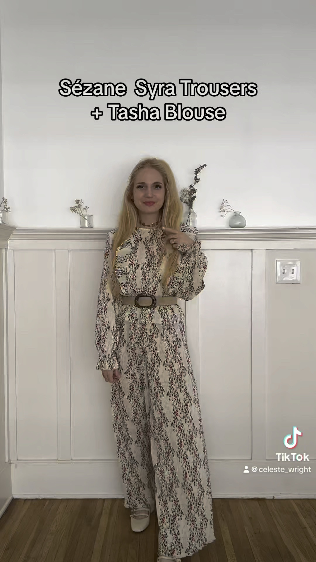 Sézane - top size small, bottoms size small, shoes 39