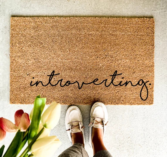 Introverting Doormat Welcome Mat Introvert Gift Entryway | Etsy | Etsy (US)