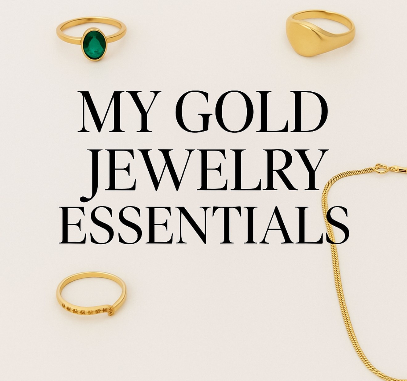 Always layering different gold necklaces + switching up my ring stack depending on the day. I keep two earrings in—right now loving a classic gold hoop paired with the Cosmo pave hoop for a little texture contrast.

Current ring stack:
• Pointer finger: Missoma Sculptural Open Ring
• Middle: Crystal Teardrop Wrap Ring
• Ring finger: Odyssey Ring in Gold
On my left hand, I wear the Open Rivet Ring on my ring finger—it adds interest without overpowering my ring hand.

Everything linked here!

#LTKBeauty