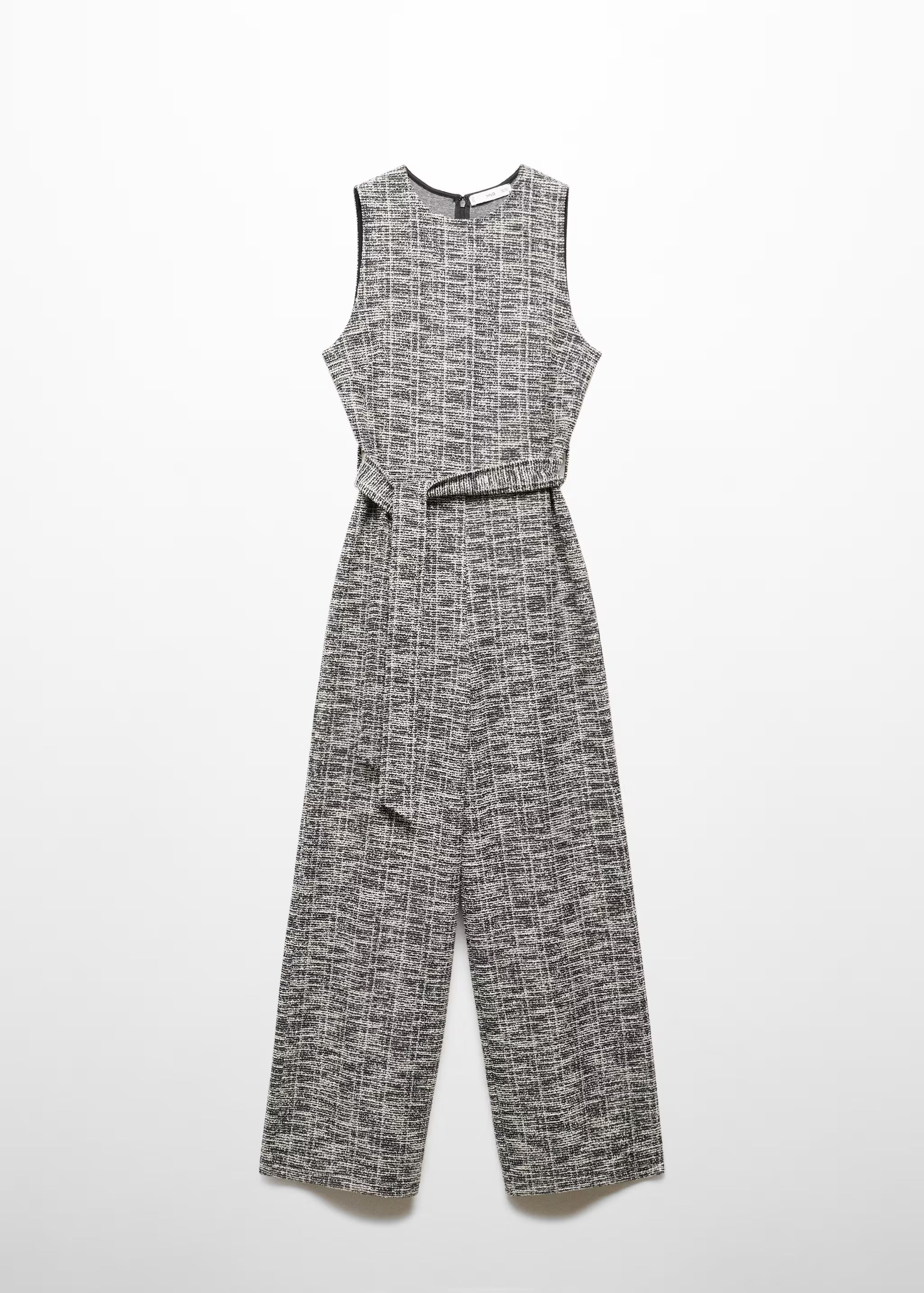 Marbled tweed jumpsuit | MANGO (US)