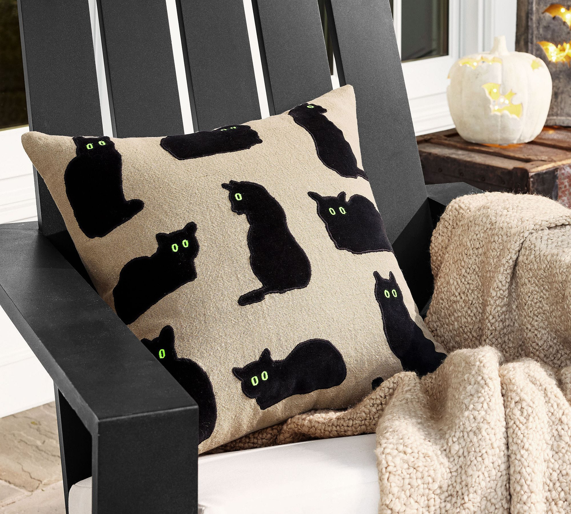 Tiny Halloween update, huge difference. 🖤👻 A fun pillow can completely change a sofa or chair, and these ghost, spiderweb, pumpkin, and skeleton styles are so good for October. #HalloweenHomeDecor #AmazonFinds #HalloweenPillowDecor #SpookySeasonIdeas #FallLivingRoomDecor #AmazonFavorites #HalloweenAesthetic #OctoberDecorIdeas #CozyDecor #FallHomeInspo 

 #LTKSeasonal #LTKHome #LTKSaleAlert