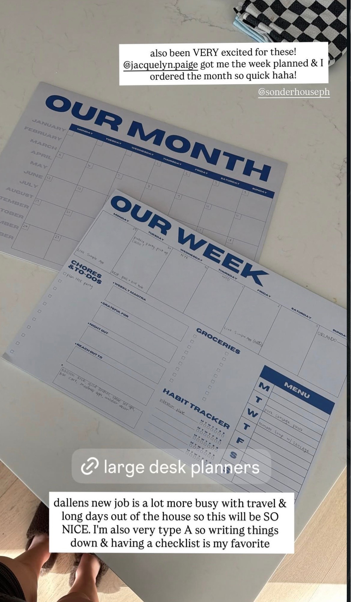 I am very excited to use these large desk planners!! i had to get both the week and month planners because we have a lot planned for 2026!

#LTKFindsUnder100 #LTKSeasonal #LTKHome