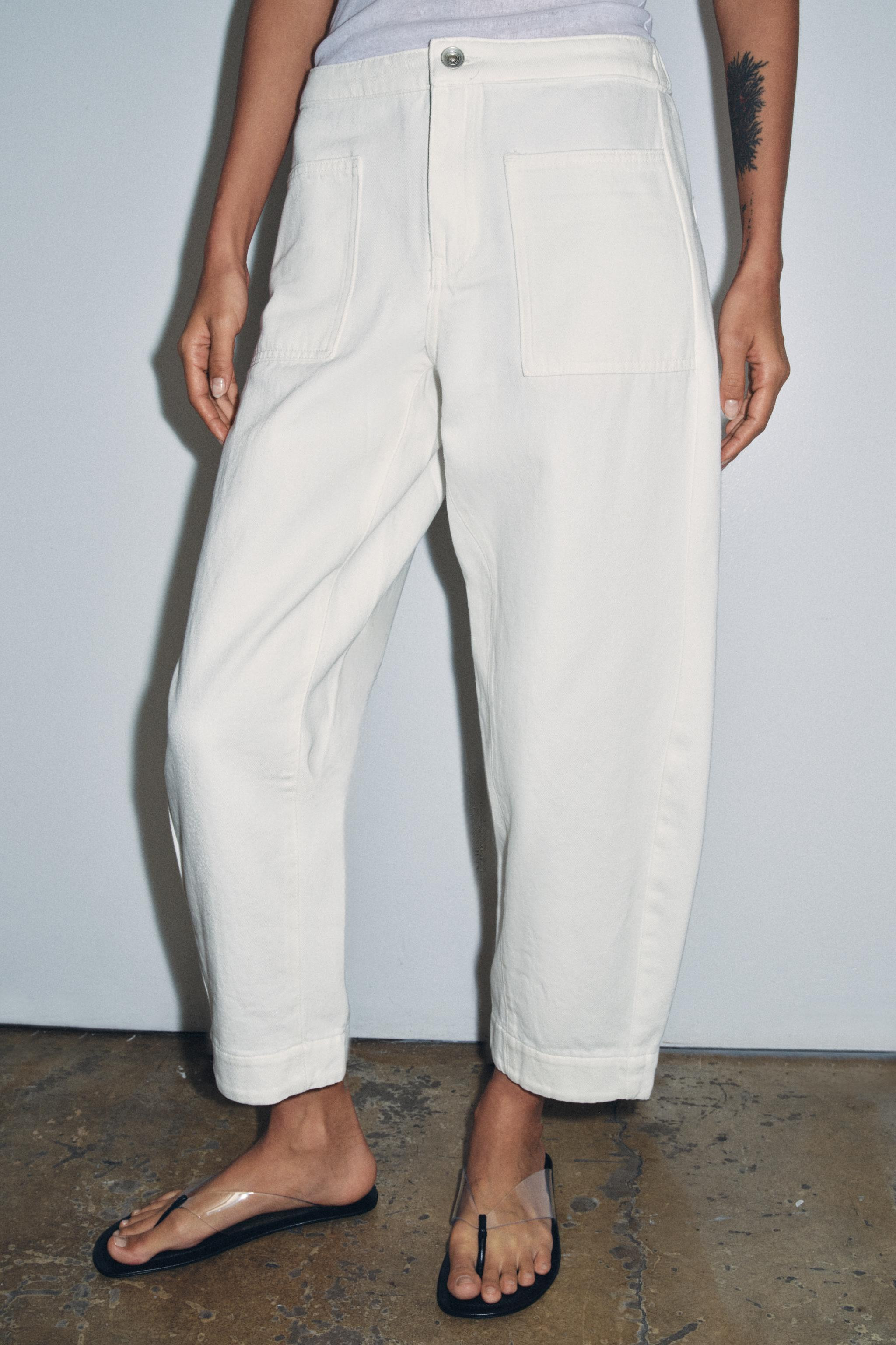 BARREL-JEANS MIT TASCHEN \u2013 ZW COLLECTION | Zara DE