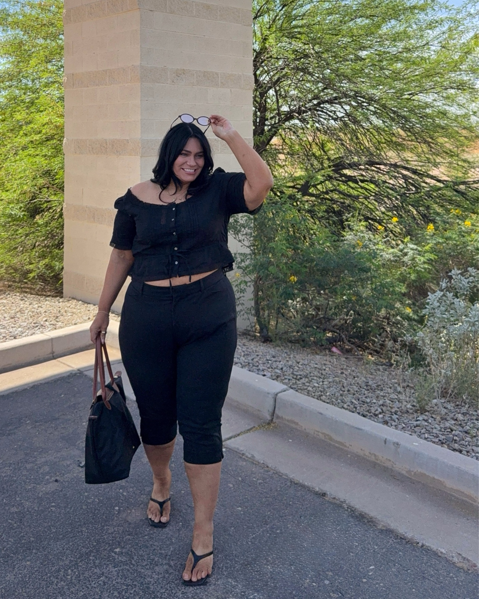 The best plus size (apron belly) friendly pedal pushers. 5’6” 225 size 16/18 wearing an 18 in these pants, XL on top

Capris, long shorts

#LTKPlusSize #LTKSeasonal #LTKMidsize