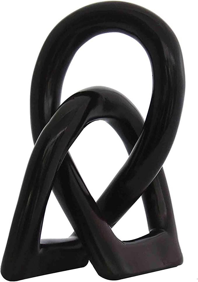 Stoneage Arts Continuous Looped Entwined Love Knot Sculpture Unique Modern Contemporary Décor Ha... | Amazon (US)