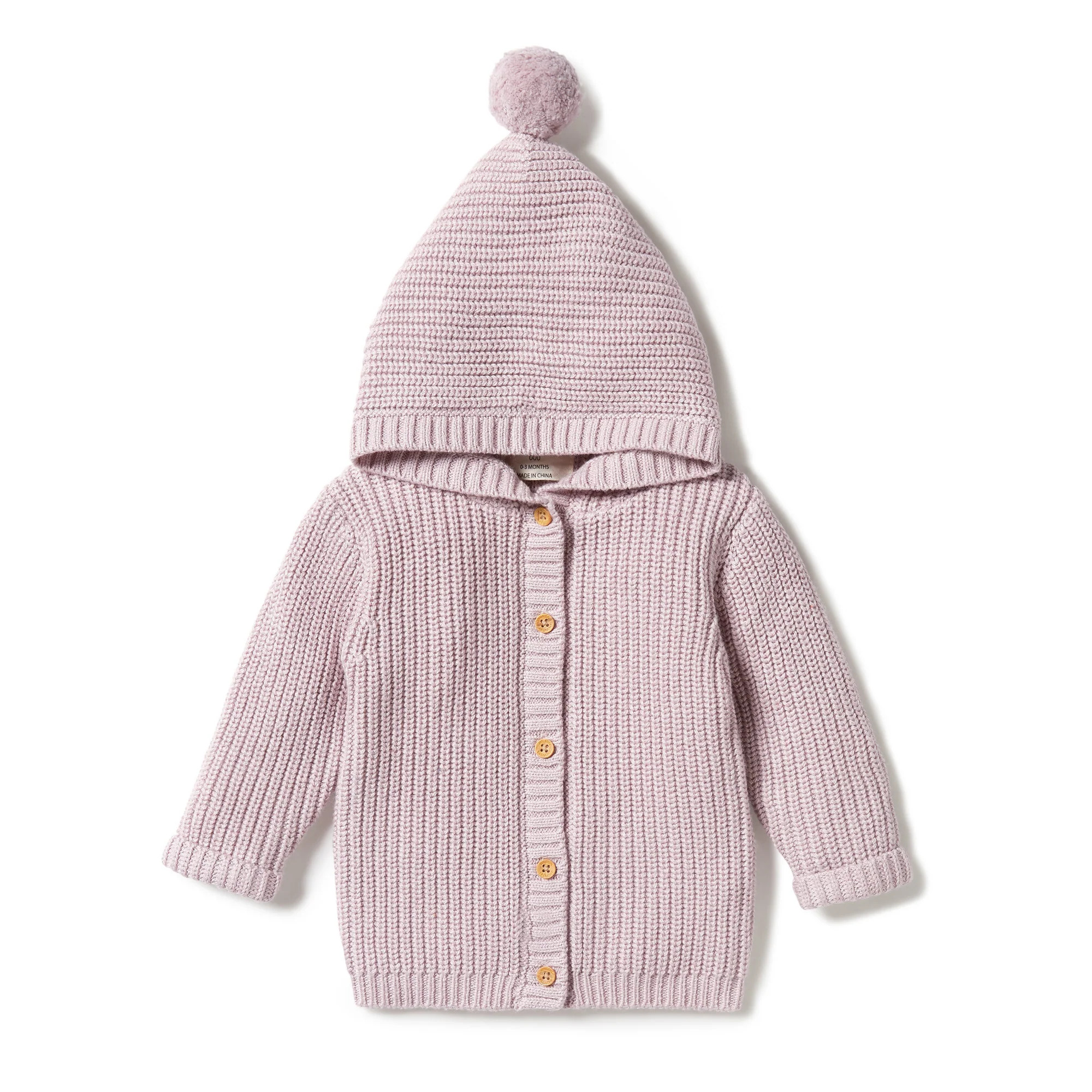 Knitted Jacket, Lilac Ash | SpearmintLOVE