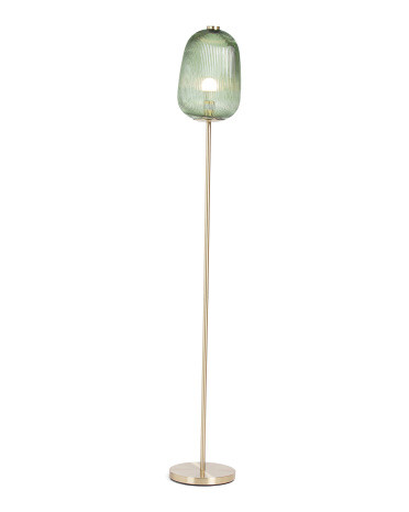 65in Ribbed Glass Floor Lamp | TJ Maxx