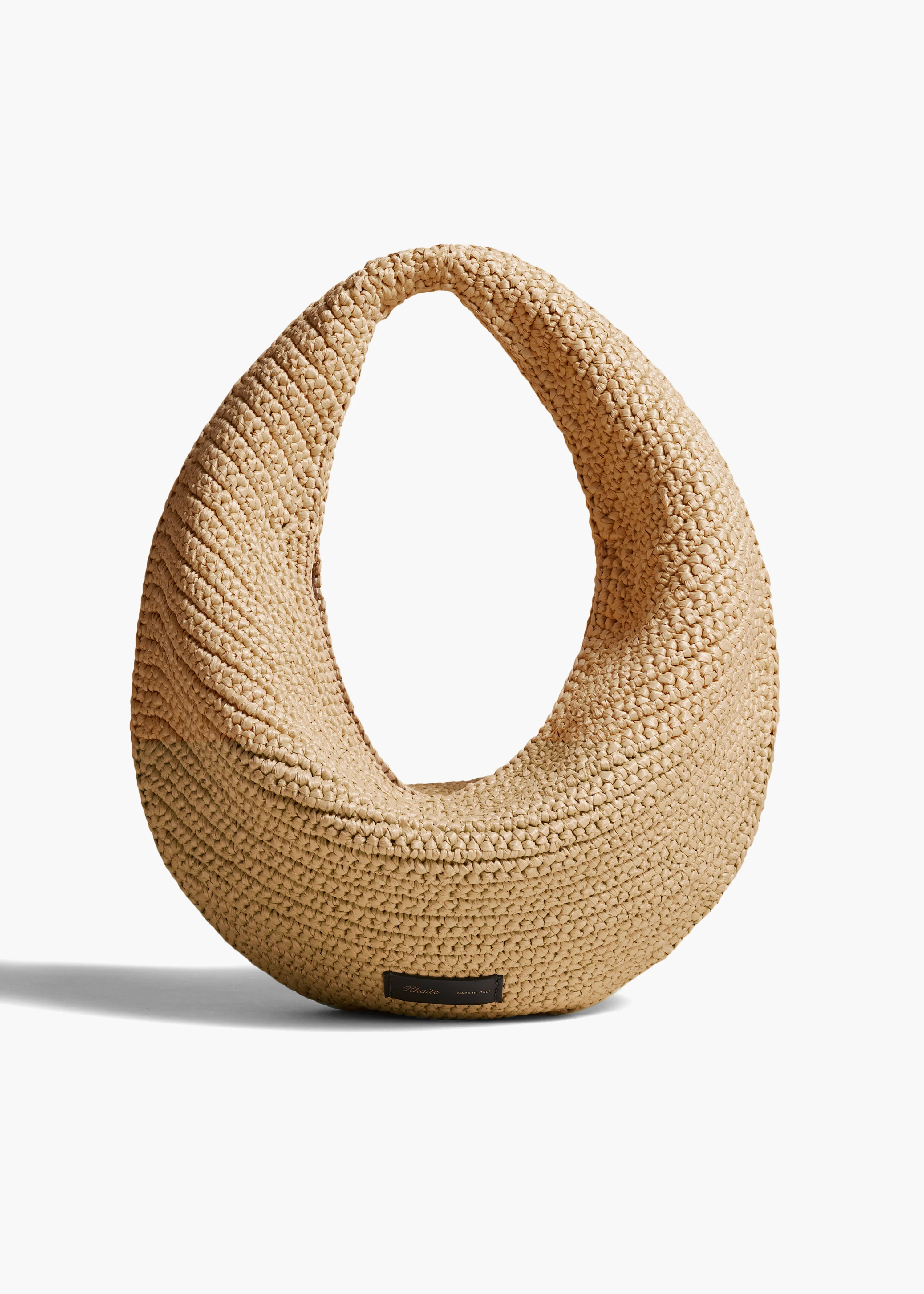 KHAITE - Medium Olivia Hobo In Natural Raffia | Khaite