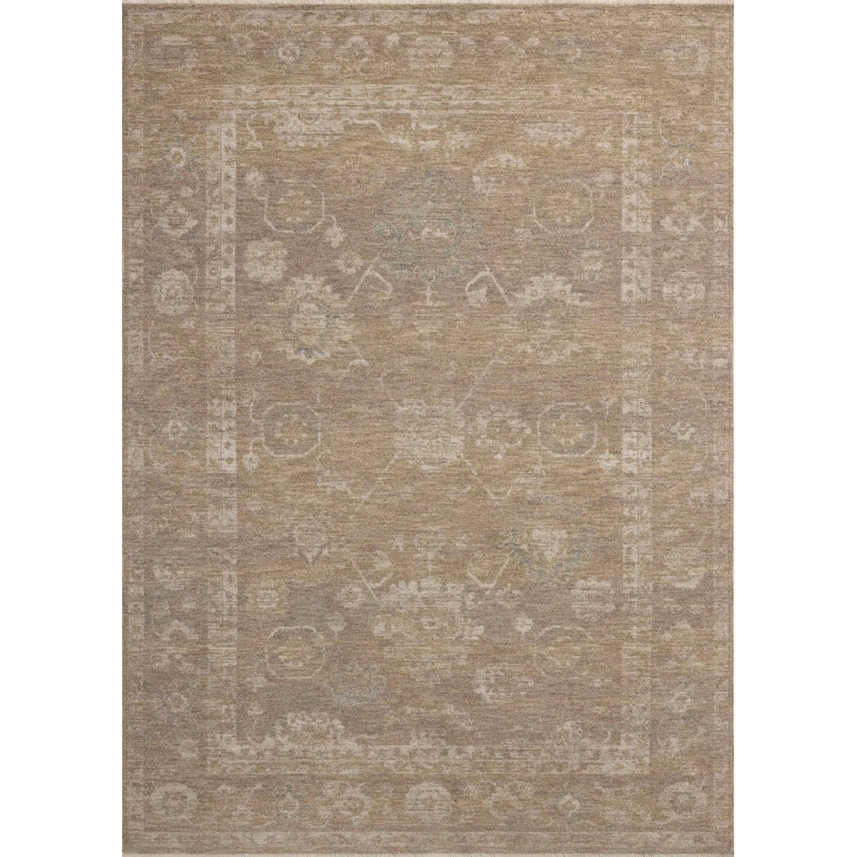 Chris Loves Julia x Loloi Louisa Taupe / Gold Area Rug | Wayfair North America