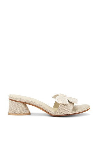 Kaanas Clover By Lun Flower Applique Sandals in Cream. - size 9 | Revolve Clothing (Global)