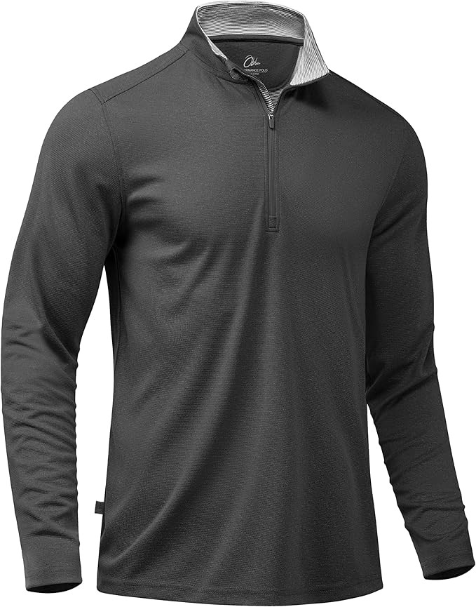 Obla Golf Quarter Zip Pullover for Men Mock Neck Sweatshirt Lightweight Sun Protection Men's Long... | Amazon (US)