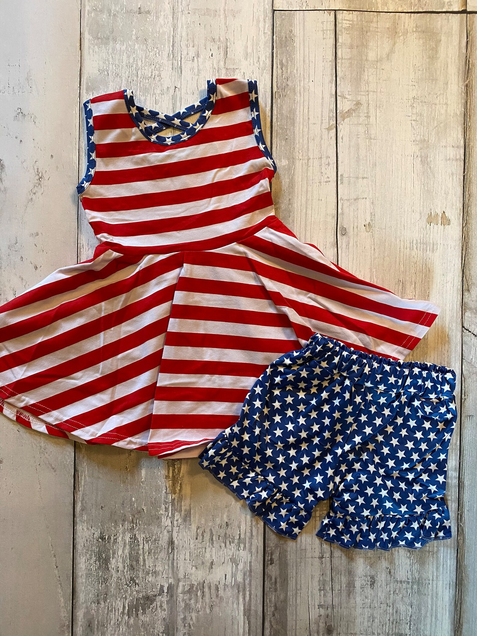 4th of July Patriotic Girl Summer Outfit | Etsy (Global)