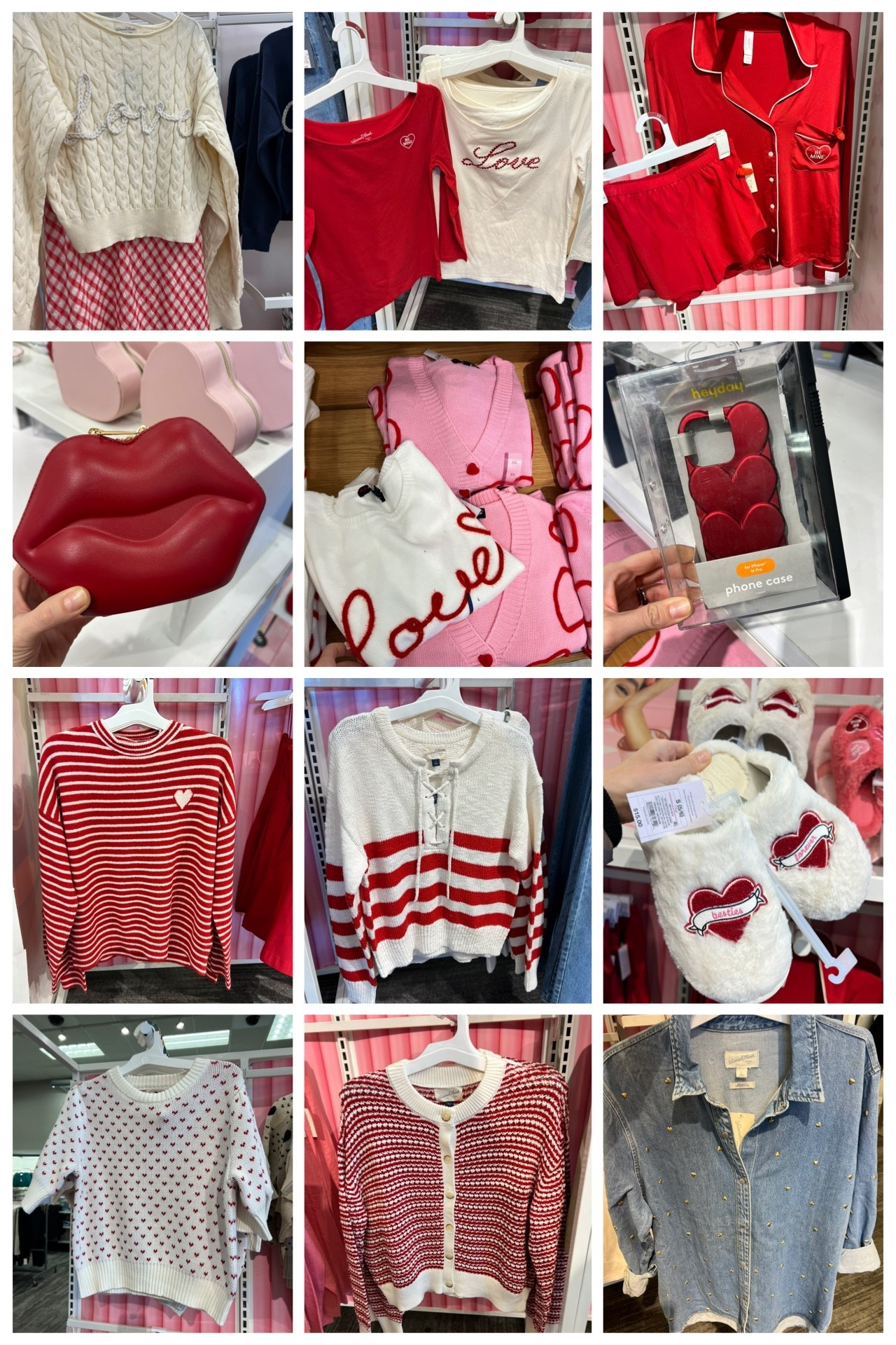 Target Valentine’s Day finds! The short sleeve sweaters are really nice and $25, I’d grab a medium in those (I’m usually a medium in classic fit Target tops and a small in Walmart). #targetstyle #ltkunder50

#LTKValentine