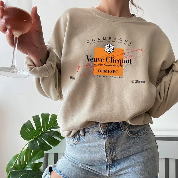 Champagne Veuve Rose Pullover Shirtchampagne Tennis Club - Etsy | Etsy (US)