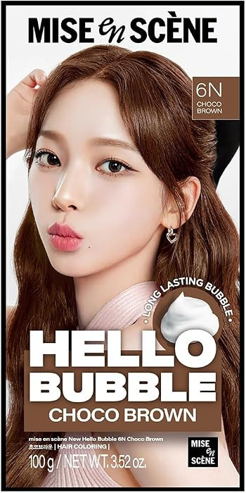 Hello Bubble Hair Color Dye Set Korean - Pack of 1 (6N Choco Brown) | Amazon (US)