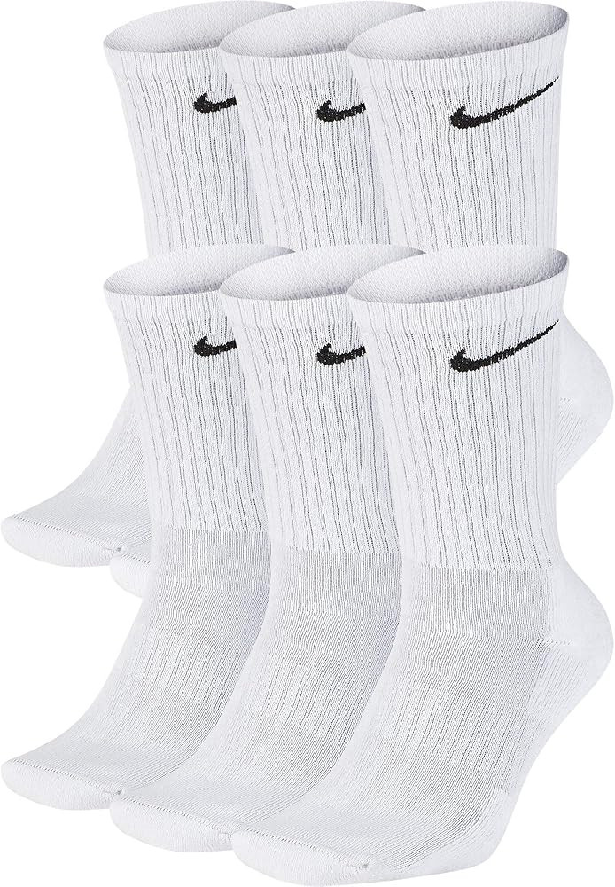 Nike Everyday Cushion Crew Socks, Unisex (Pack of 6 Pairs) | Amazon (US)