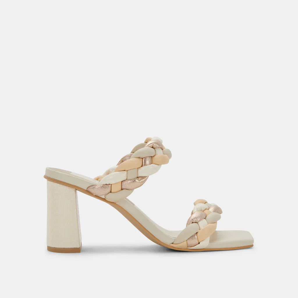 PAILY HEELS IVORY MULTI STELLA | DolceVita.com