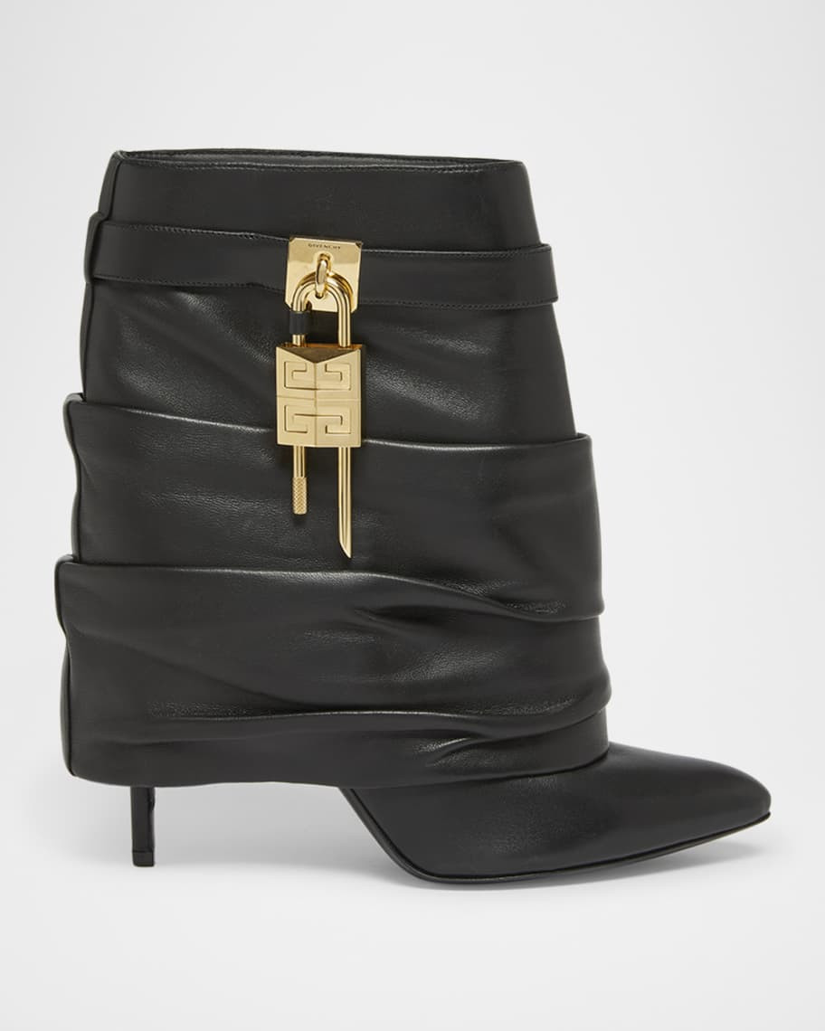 Givenchy Shark Lock Ankle Stiletto Boots | Neiman Marcus