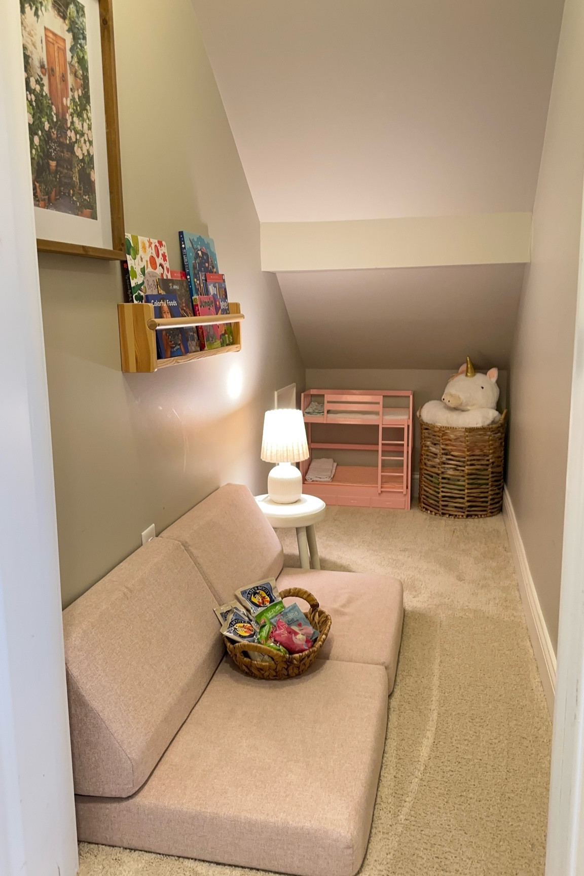 Cozy under the stairs closet reading nook #readingnook #cozynook #kidsroom 

#LTKHome