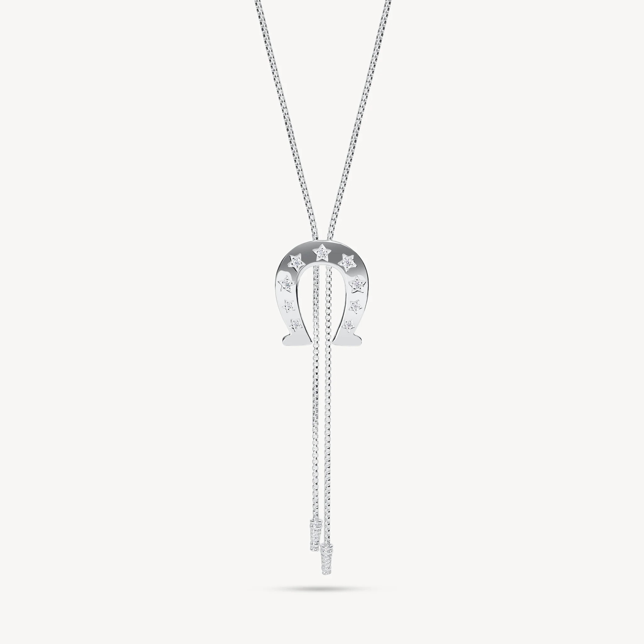 Horseshoe Bolo Tie Necklace | Hillberg & Berk | Hillberg & Berk