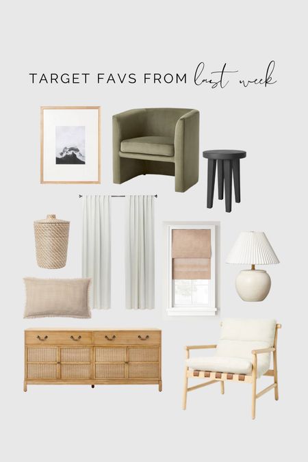 Your Target favorites and most purchased from last week!
Accent chair
Tv stand
Lamp


#LTKhome #LTKFind #LTKstyletip