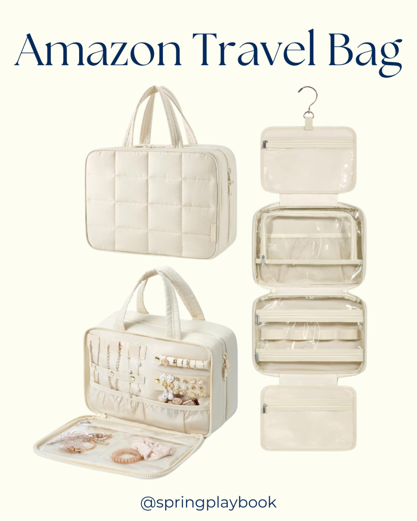 The best travel bag for toiletries. Now with a front jewelry pouch! I have the older model which has the same interior design. It the best travel bag I’ve ever used! I wish I had this upgraded version. 

#createdcolorful #createdcolorfulspring #hocspring #tcispring #pcaspring #lightspring #warmsptring #truespring #brightspring #clearspring #paintboxspring #bluespring

#LTKsalealert #LTKfindsunder50 #LTKGiftGuide