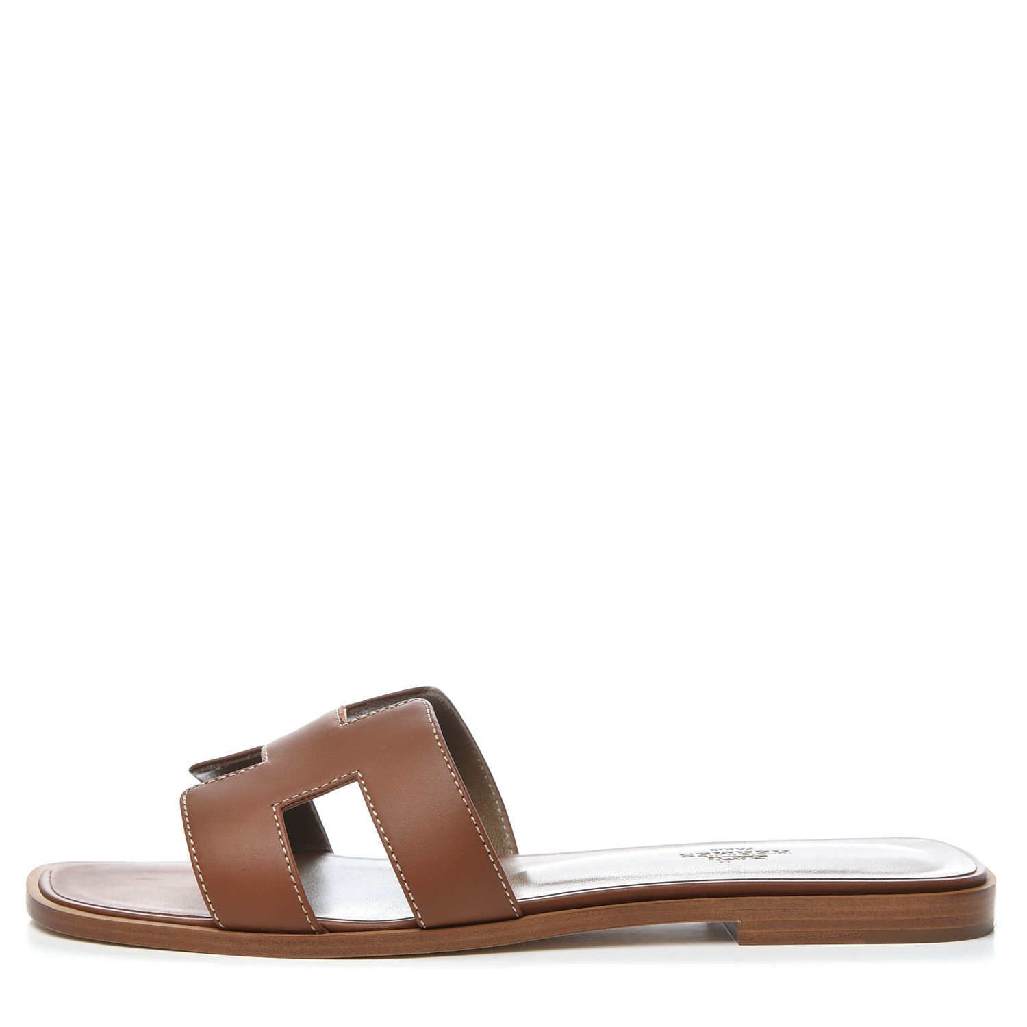 HERMES

Box Calfskin Oran Sandals 39 Gold | Fashionphile