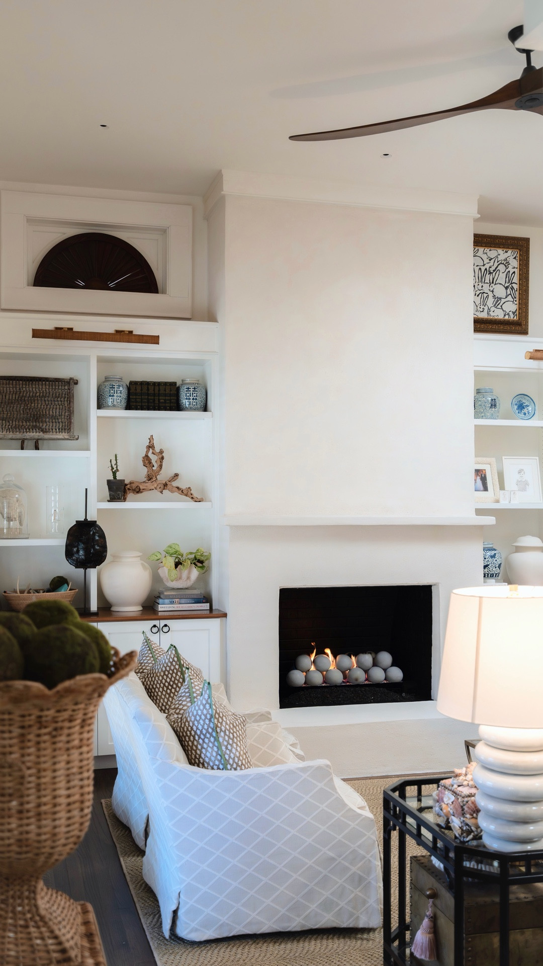 Sharing a little tour and fireplace before and after of our living room - 

#LTKHome