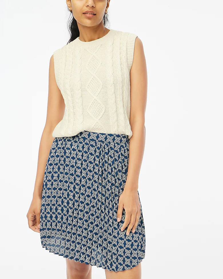 Pleated mini skirt | J.Crew Factory