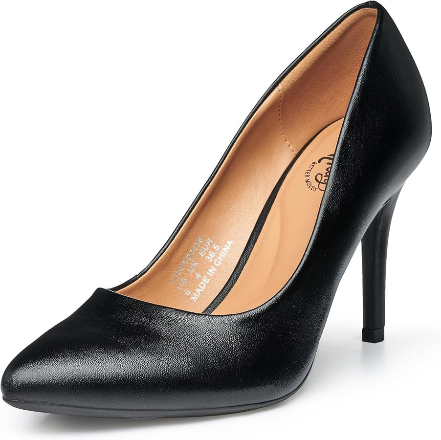 Trary Women’s High Heel Dress Pump Pointed Toe Shoe Classic Office Special Dressy Casua Wedding... | Amazon (US)