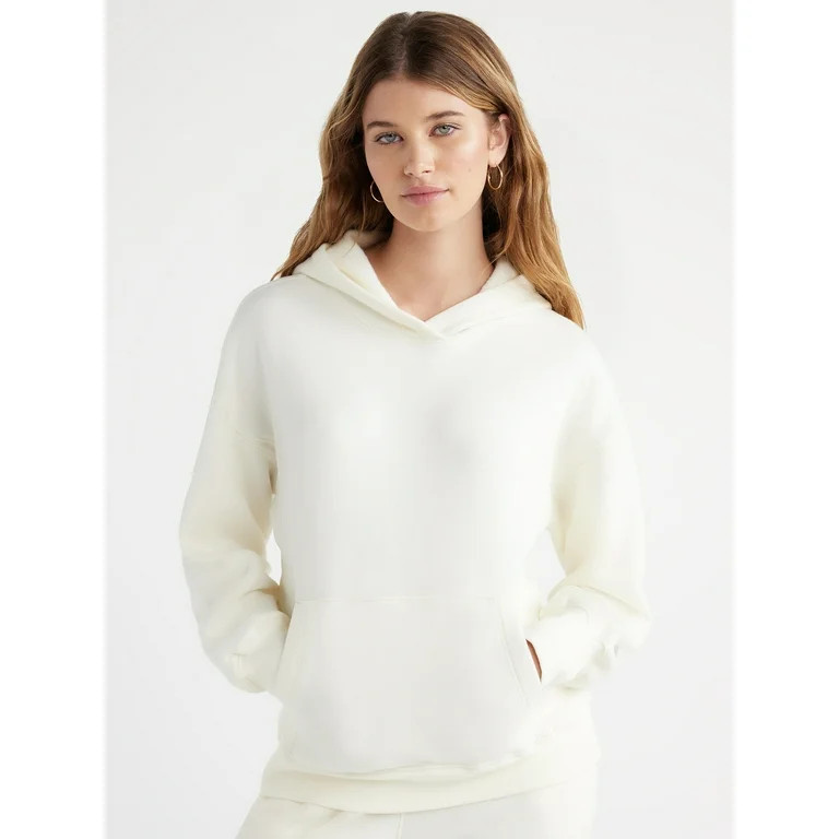 Free Assembly Women's Easy Sweatshirt Hoodie with Long Sleeves, Sizes XS-XXXL | Walmart (US)