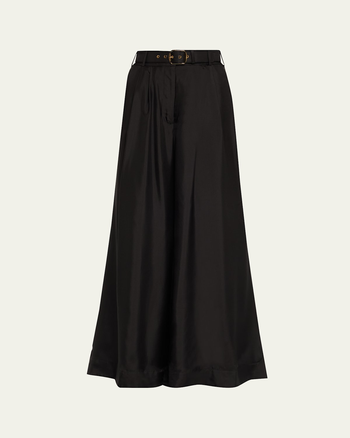 Belted Wide-Leg Silk Pants | Bergdorf Goodman