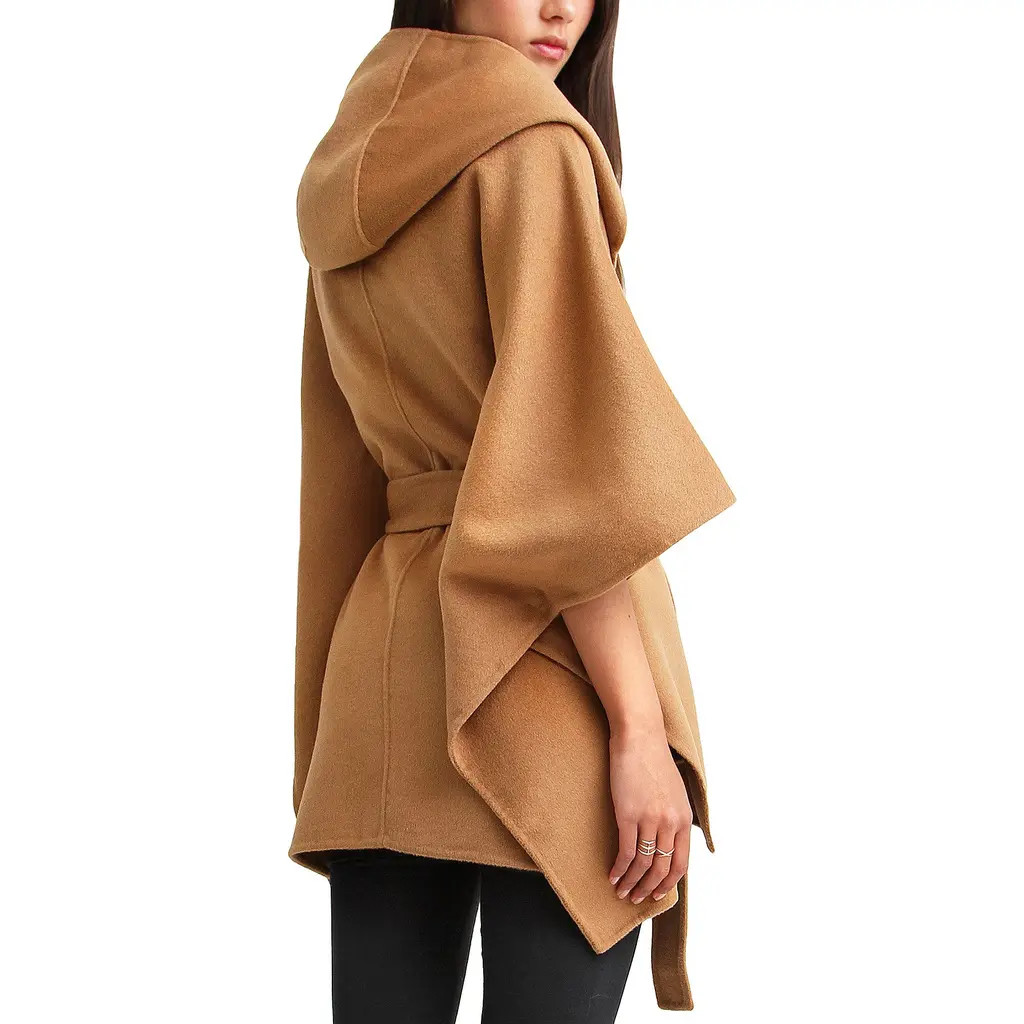 Belle & Bloom Jackson Landing Wool Blend Cape Coat in Camel at Nordstrom Rack | Nordstrom Rack