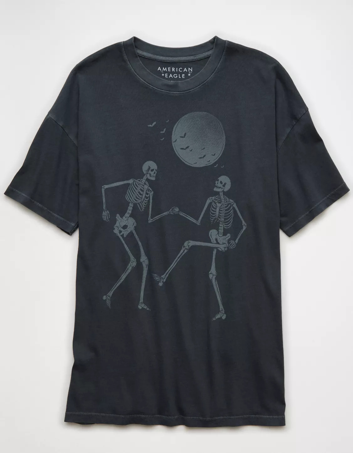 AE Halloween Skeleton Graphic T-Shirt | American Eagle Outfitters (US & CA)