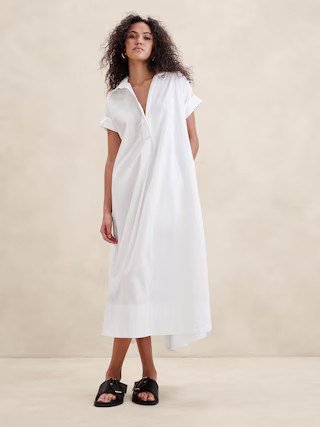 Cruz Poplin Maxi Dress | Banana Republic (US)
